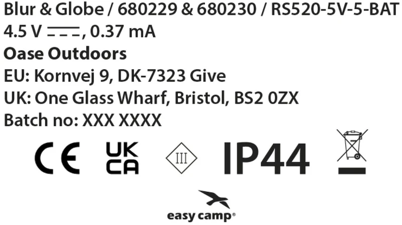Easy Camp Blur Lichtsnoer 15 Lampen - 2 Meter 6 Easy Camp Blur Lichtsnoer 15 Lampen - 2 Meter - Afbeelding 4