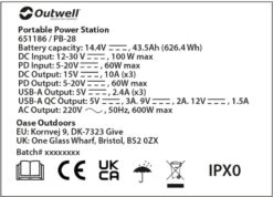 Outwell Akira 600 Power Station Draagbare Lithiumaccu -Outwell Winkel 1069 1900 ce4a61b9 65c9 4b89 83ec e47ef4f1cad0 1280x960