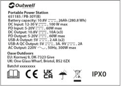Outwell Akira 300 Power Station Draagbare Lithiumaccu -Outwell Winkel 1070 1900 9f7df4ed c5db 4795 9fdb 697116fe000d 1280x960