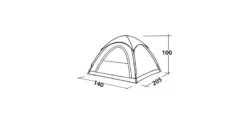 Easy Camp Comet 200 Koepeltent - 2 Personen 19 Easy Camp Comet 200 Koepeltent - 2 Personen -Outwell Winkel 120338 comet 200 drawing perspective2