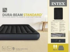 Intex Classic Luchtbed - Tweepersoons - Ingebouwde Elektrische Pomp -Outwell Winkel 1423 1900 64148nd pkg 2023 300