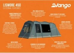 Vango Lismore 450 Tunneltent - 4 Persoons - Groen -Outwell Winkel 1900 1783 lismore 450 package 3