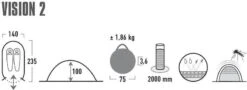 High Peak Vision 2 Pop-up Tent - 2 Persoons - Groen 17 High Peak Vision 2 Pop-up Tent - 2 Persoons - Groen -Outwell Winkel 440 1200 4001690101080.pt01