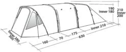 Easy Camp Palmdale 500 LUX Tunneltent - 5 Persoons 22 Easy Camp Palmdale 500 LUX Tunneltent - 5 Persoons -Outwell Winkel 501 1200 120370 palmdale 500 lux drawing perspective2