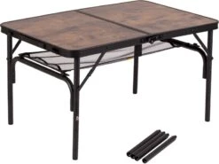 Bo-Camp Industrial Decatur 90 X 60 Campingtafel - Zwart/houtlook -Outwell Winkel 900 1058 1404200 02