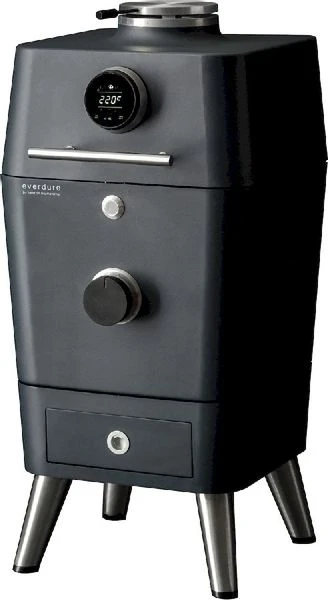 Everdure 4K Houtskool Barbecue Met Beschermhoes - Mat Zwart 4 Everdure 4K Houtskool Barbecue Met Beschermhoes - Mat Zwart - Afbeelding 2