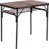 Bo-Camp Industrial Decatur 90 X 60 Campingtafel - Zwart/houtlook -Outwell Winkel 900 908 1404200