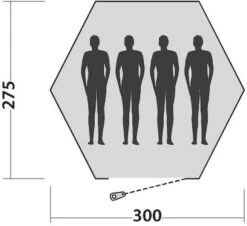 Easy Camp Bolide 400 Tipitent - 4 Personen -Outwell Winkel 900 983 plattegrond bolide 2