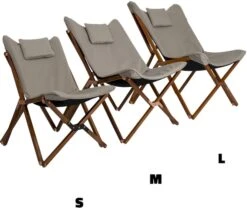 Bo-Camp Urban Outdoor Bloomsbury Vlinderstoel - Beige - M -Outwell Winkel bo camp bloomsburry relaxstoel m beige 3 1