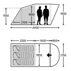 Kampa Brean 3 Air Opblaasbare Tunneltent - 3 Persoons 19 Kampa Brean 3 Air Opblaasbare Tunneltent - 3 Persoons -Outwell Winkel brean3air 1