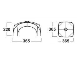 Husky Broof L Partytent -Outwell Winkel broofl afmetingen