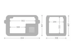 Dometic CFX3 35 Compressor Koelbox - 32 Liter -Outwell Winkel cfx3 35