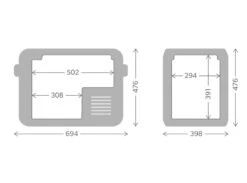 Dometic CFX3 45 Compressor Koelbox - 40 Liter -Outwell Winkel cfx3 45
