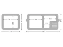 Dometic CFX3 95DZ Compressor Koelbox - 93 Liter -Outwell Winkel cfx3 95