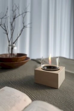 Tenderflame Poppy 14 Tafelhaard - Wit -Outwell Winkel poppy 14 oak white patina sfeer op maat 3