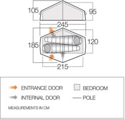 Vango Nevis 200 Tunneltent - 2 Persoons 10 Vango Nevis 200 Tunneltent - 2 Persoons -Outwell Winkel vango nevis 200 2
