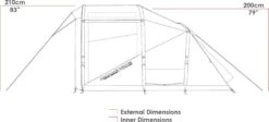 Zempire Evo TS Opblaasbare Tent - 4 Persoons -Outwell Winkel zempire evo ts opblaasbare tent 4